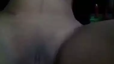 Slim Desi college girl shows bald XXX pussy and tits with big nipples