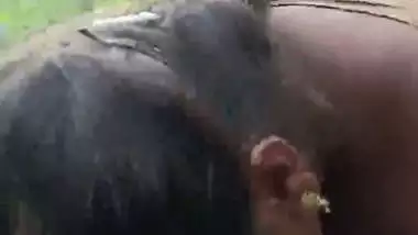 Hot Mature Randi sucking customer dick in jungle