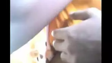 Indian guy touching and rubbing women tits in bus