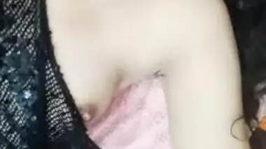 Desi Slim Girl Sarika Showing her small Tits
