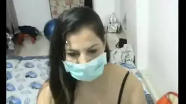 Nude Indian aunty’s first webcam show
