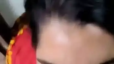 A village lady gives a desi blowjob to her lover