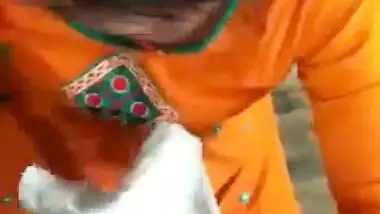 Sexy Gujarati Aunty Choking After Nice Blowjob
