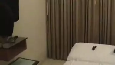 Indian honeymoon wife trying different lingerie