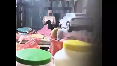 Desi village aunty showing her big boobs and body.