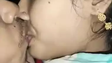 Beautiful Newly Married Wife Boob Sucking & Kissing