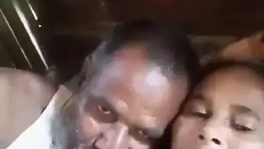 Uncle sucking wife boobs in viral selfie sex clip