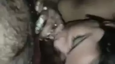 Cute Dehati wife engulfing knob with whipped spunk