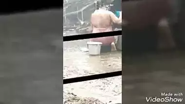 Indian village bhabi bathing 2