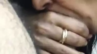 Aunty Sucking Uncut Dick Like She is Sucking Chocolate…Hot Desi Mature Blowjob…