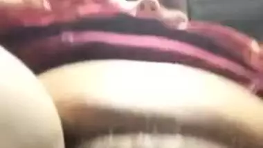 Aunty is nervous because of camera and ineptly shows off sex charms