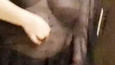 Transparent saree boobs show and naked video of busty wife