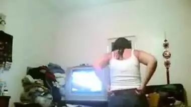 Naked Aunty Wears Clothes After Shower