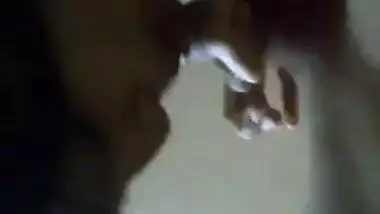 Hot Indian Girl in Yellow Saree Seducing Boyfriend by Blowjob and Dance