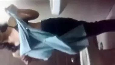 Desi College Girl Stripping And Masturbating In Bathroom