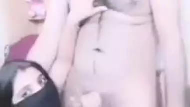 Lovely Desi has mouth bonked in this private XXX webcam MMS video