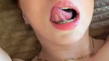 The red-haired girl was guilty and she had to expand her holes!