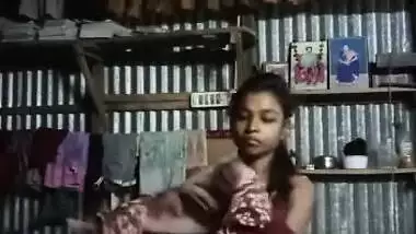 Indian Tamil Village girl changing