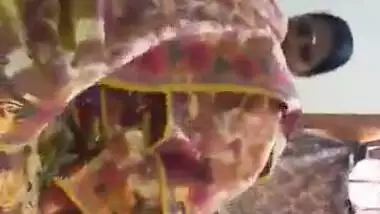 Sexy topless Tamil girl sucking cock before fucking