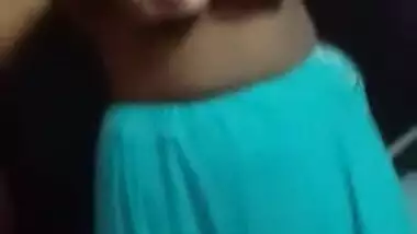 Innocent Desi Girl Pressing Boobs