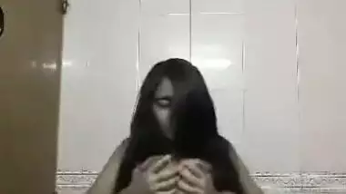 Slutty Long hair Tamil amateur selfie