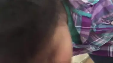 Horny indonesian Maid sucking White dick