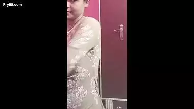 A girl making video for lover