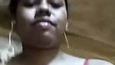 Sexy big boob show selfie MMS video