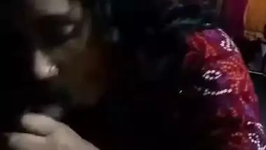 Bangladeshi big boob girl giving handjob to uncle