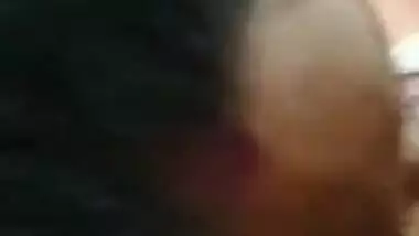 Mature Mallu aunty giving a sloppy blowjob