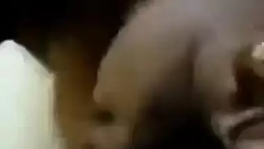 Excited Desi guy begins sex with fat girlfriend by kissing her XXX jugs