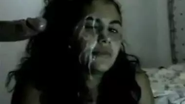 Cute Girl Face Filled With Cum