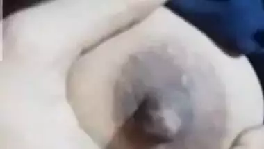 Cute village girl showing her clean pussy on video call