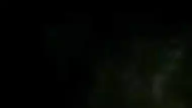 Innocent lovers caught while fucking in forest & filmed at night