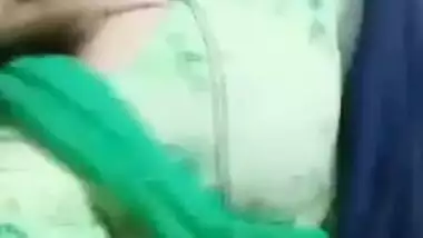 Cute girl showing boobs and pussy on VC