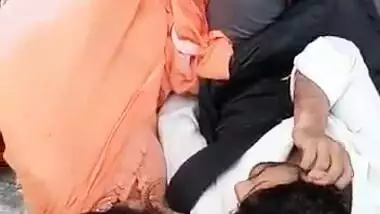 Indian Couple romance outdoor