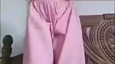 Clip of attractive Bangladeshi Desi girl performing XXX striptease