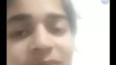 Indian babe displays naked XXX boobs and puts hand down there to rub clit