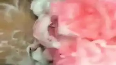 Indian Chubby Wife Bathing