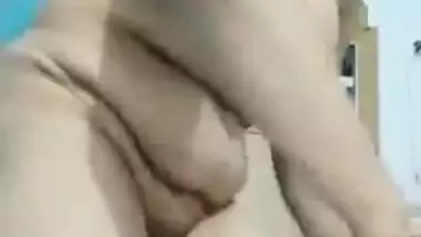 Excited exposed Desi housewife on live webcam clip