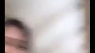 XXX whore has boobs for her Desi lover in this private video