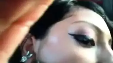 Bangladeshi girlfriend with her partner in car...