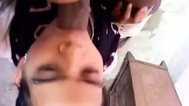 Giving blowjob to neighbor